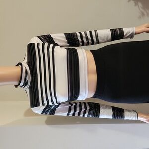 Cropped Mockneck Blouse, Size 8